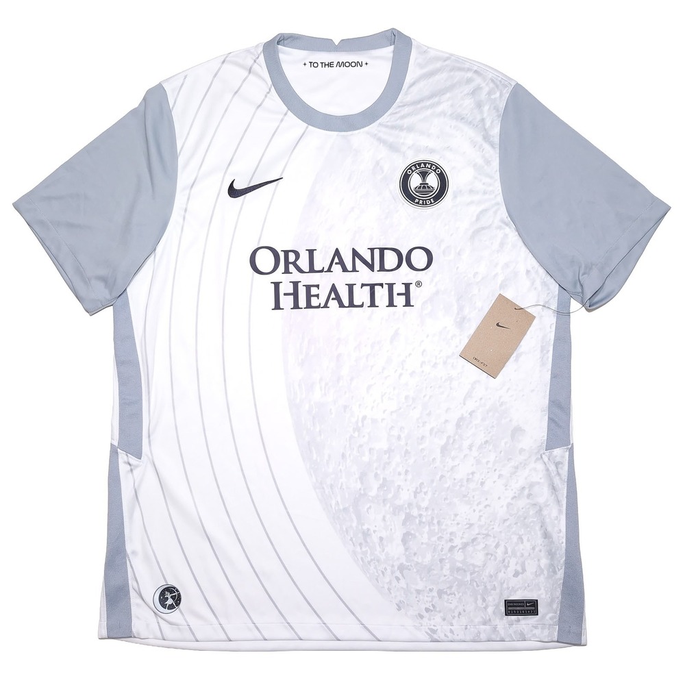 NIKE Orlando Pride NWSL Soccer Jersey Mens XL White New 2022 Away DV6947 Moon